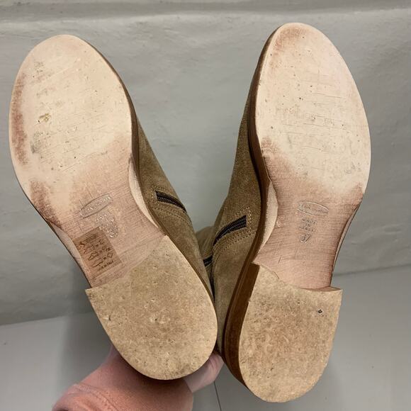 Sundance Suede Embroidered Boots Floral Over the Knee Western Country Cowgirl - Picture 9 of 9